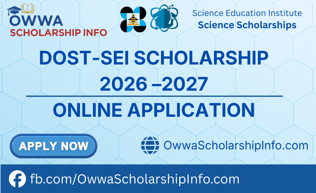 DOST-SEI Scholarship 2026–2027 overview and application information for STEM students